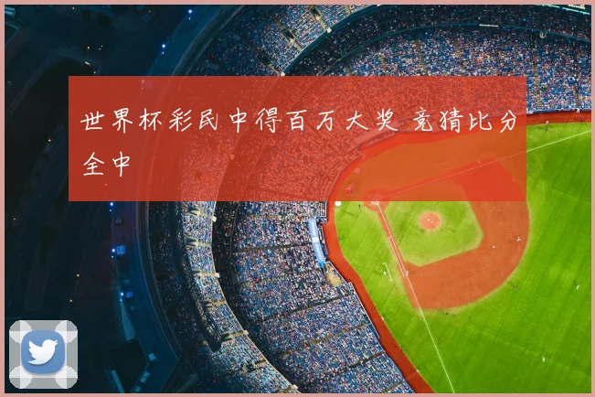 世界杯彩民中得百万大奖 竞猜比分全中